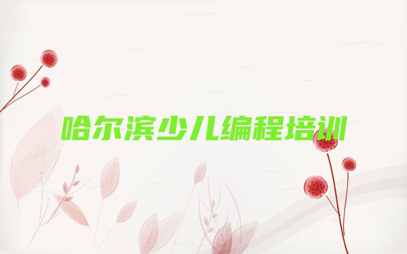 哈尔滨少儿编程培训班
