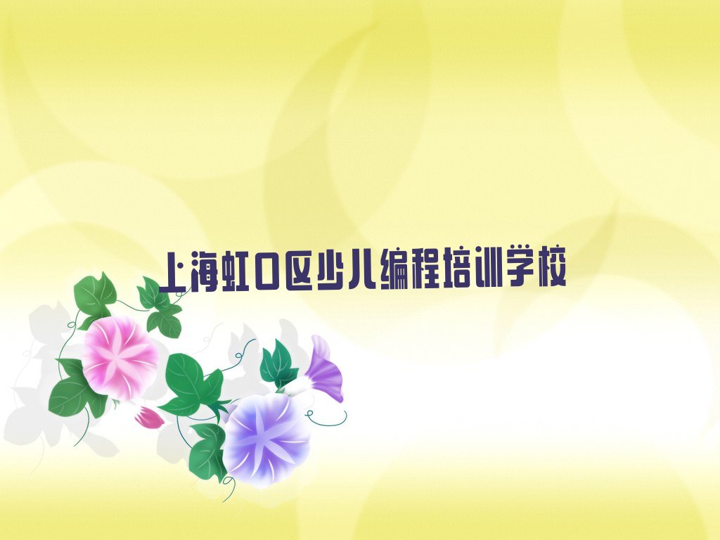 上海虹口区少儿编程培训学校