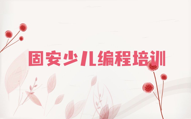 固安静安区宝山路智能机器人编程培训学校