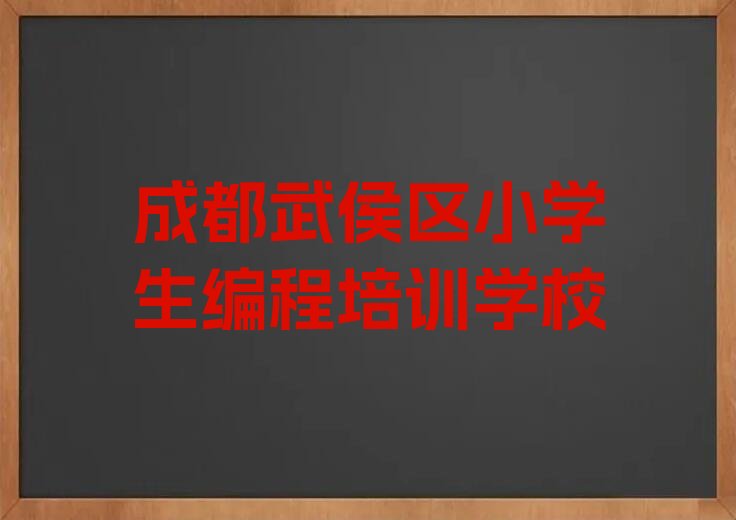 十大成都武侯区学小学生编程哪里的学校好排行榜