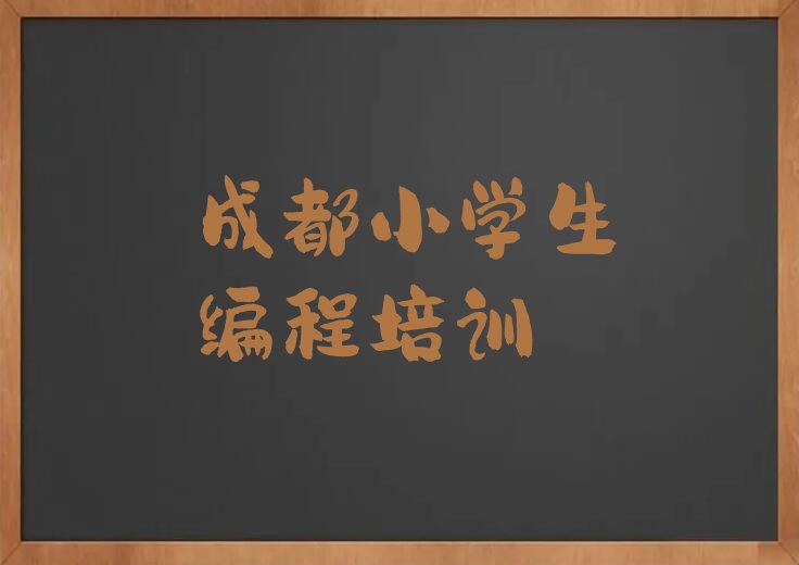 成都武侯区小学生编程培训学校