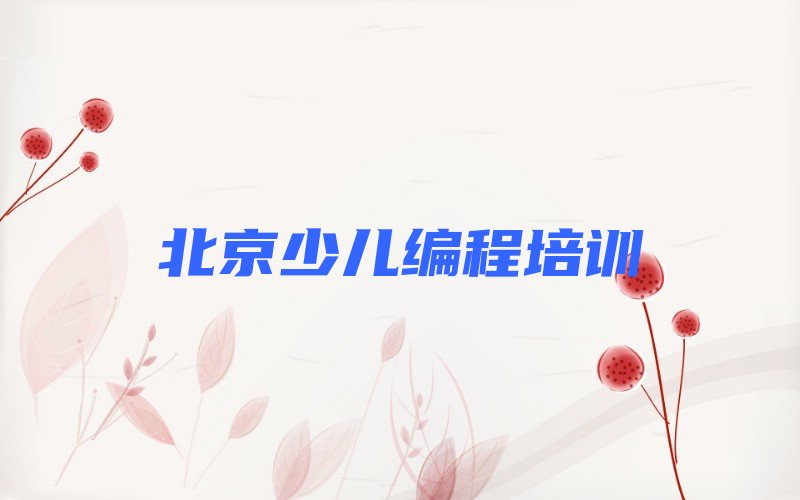 北京石景山区八角街道机器人编程培训学校