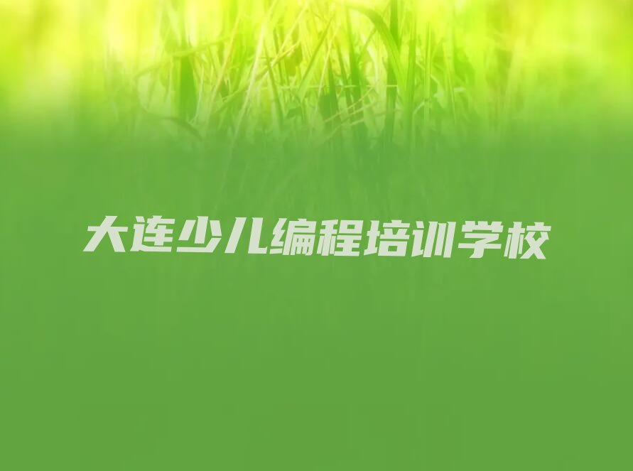 大连少儿编程培训学校