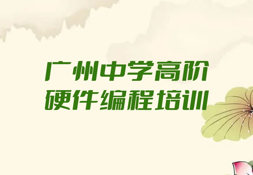 广州中学高阶硬件编程培训学校