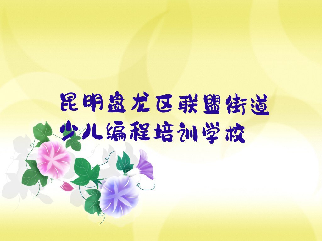 昆明盘龙区联盟街道少儿编程培训学校