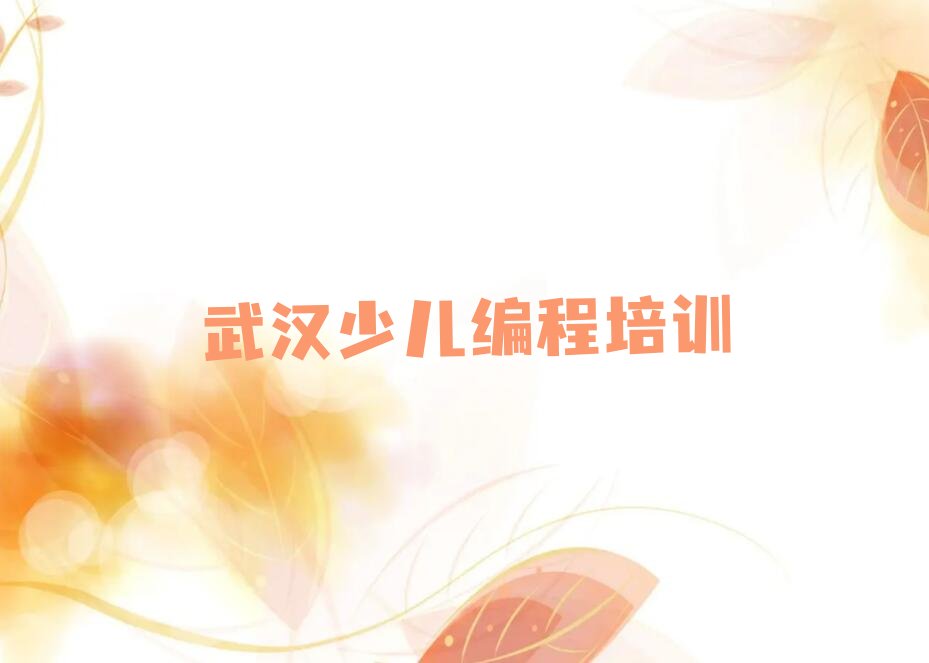 武汉少儿编程培训