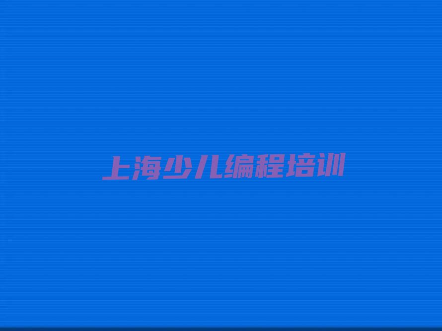 上海浦东新区陆家嘴街道少儿编程培训学校