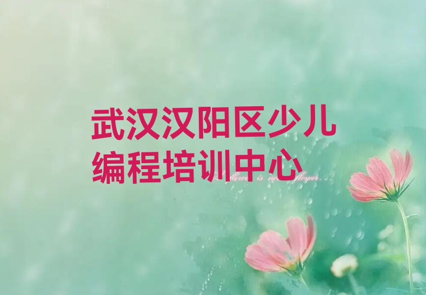 武汉汉阳区少儿编程培训中心