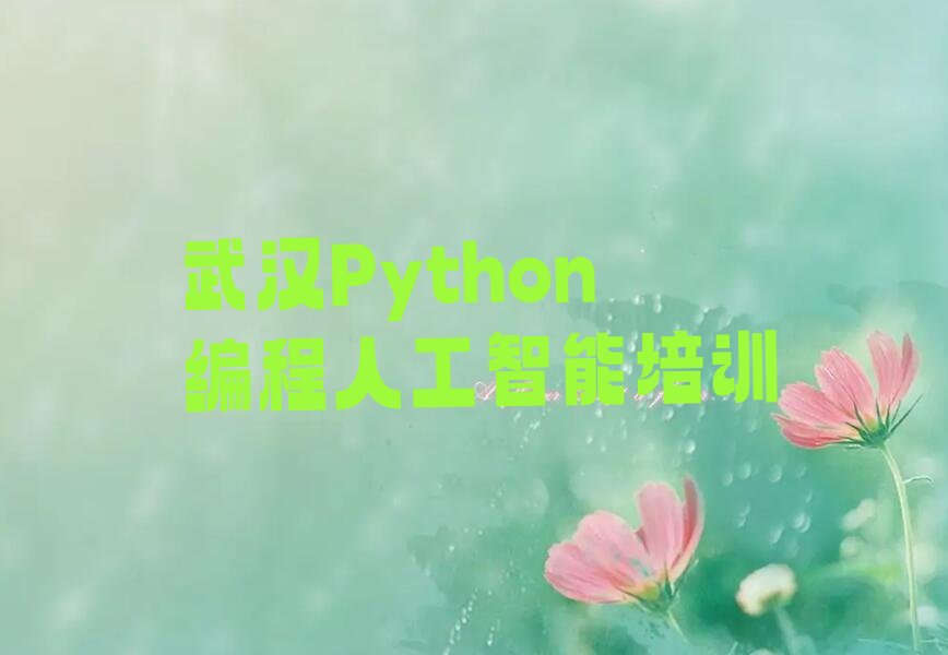 武汉Python编程人工智能培训学校