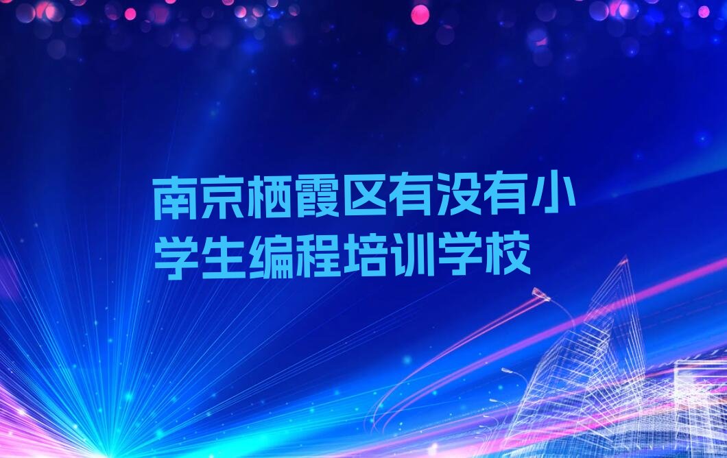 十大南京栖霞区有没有小学生编程培训学校排行榜