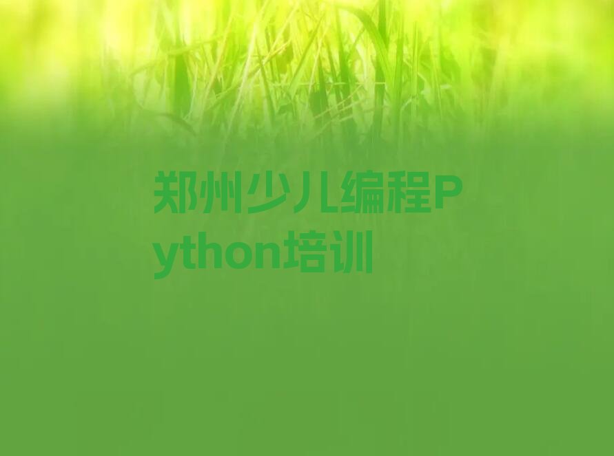 郑州郑东新区少儿编程培训中心
