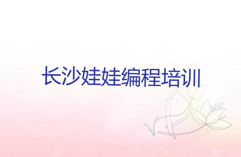 长沙开福区少儿编程培训中心