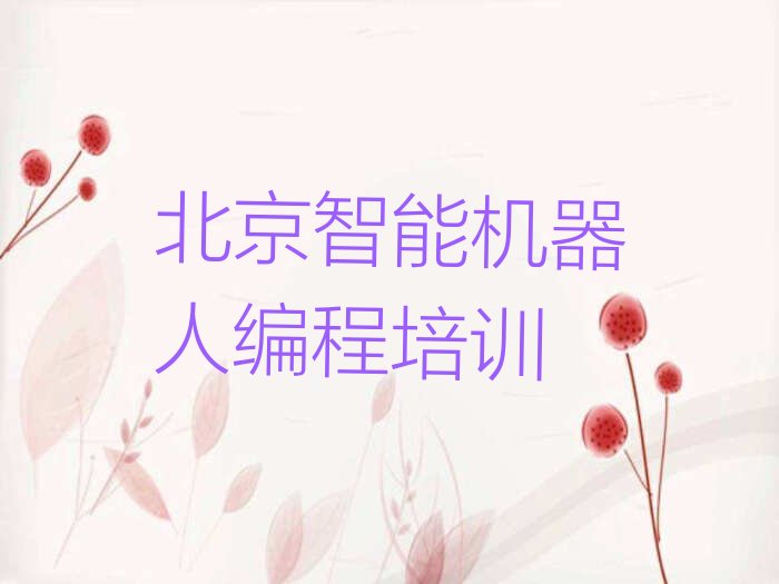 十大2025年北京专业智能机器人编程培训学校名单今日一览排行榜排行榜