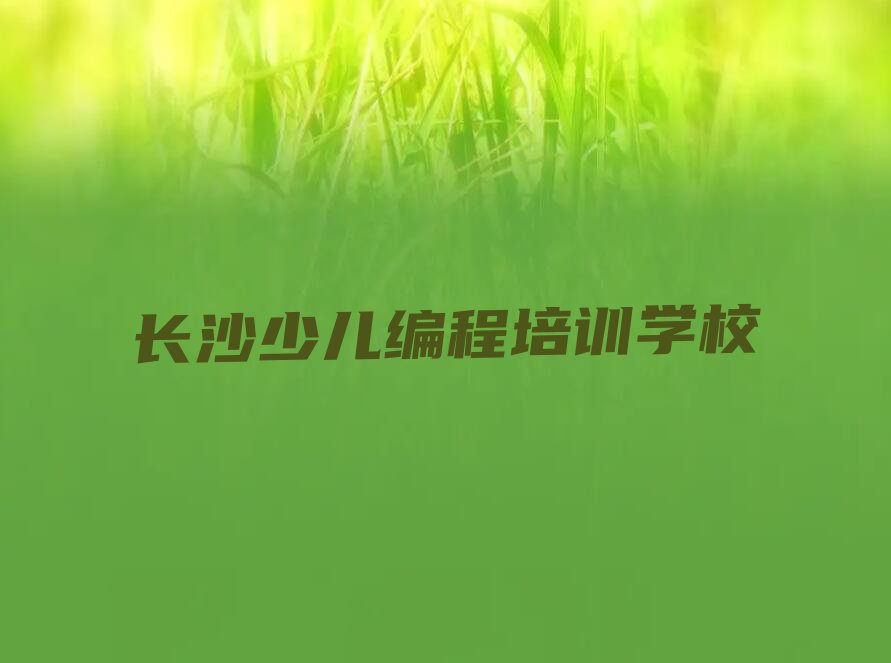 长沙少儿编程培训学校