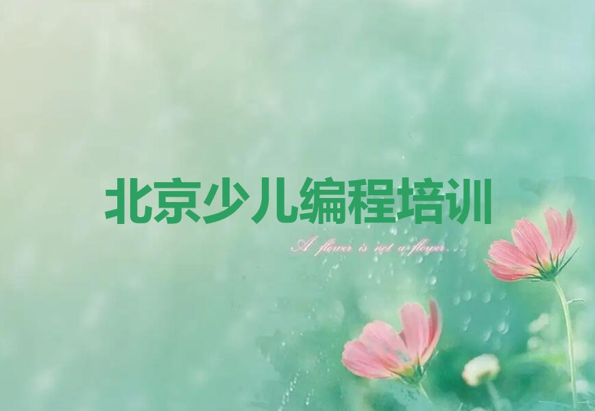 北京延庆区少儿编程培训