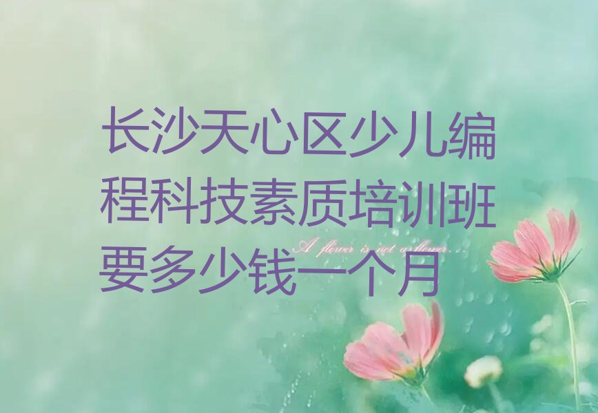长沙少儿编程培训学校