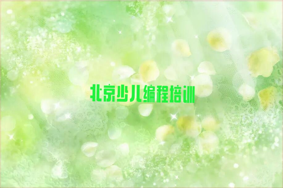 北京东城区龙潭街道少儿编程培训学校