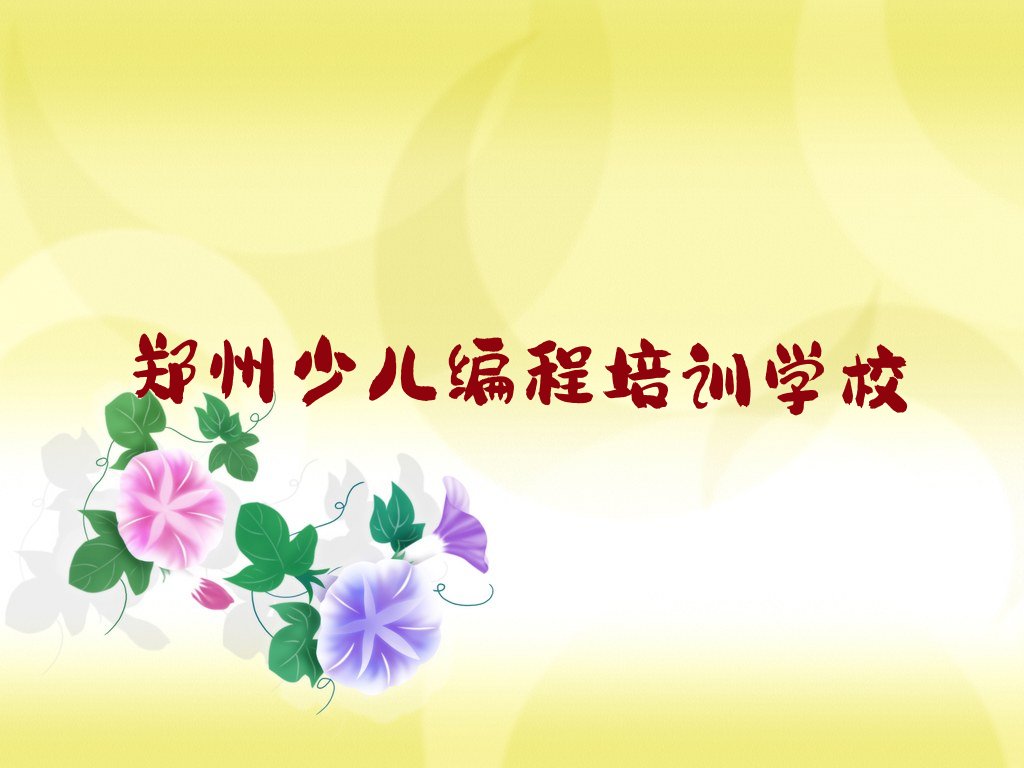 郑州少儿编程培训学校