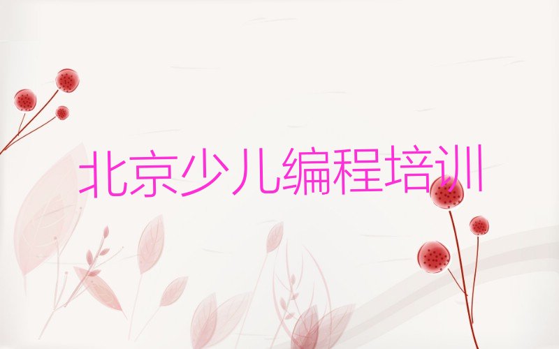 北京少儿编程培训