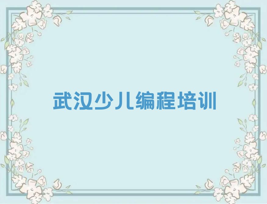 武汉东西湖区少儿编程培训