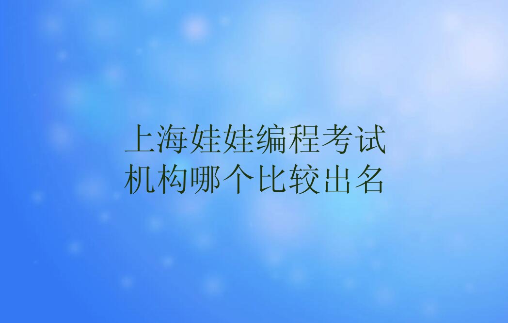 娃娃编程