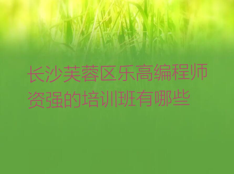 长沙芙蓉区火星街道少儿编程培训学校