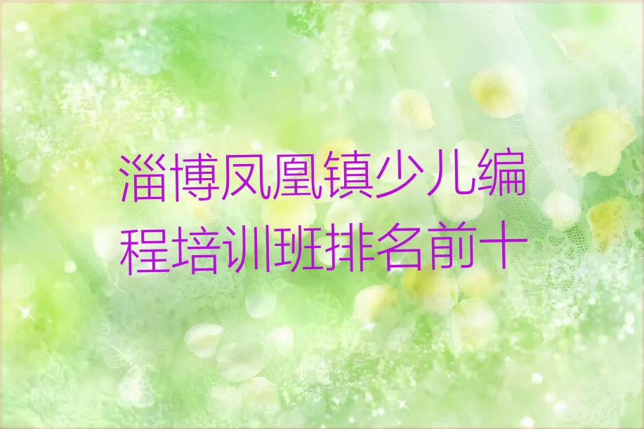淄博少儿编程培训
