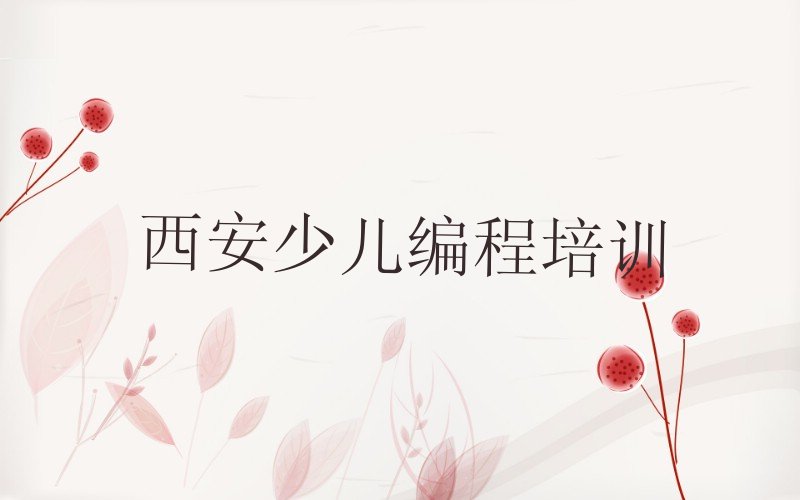 西安鄠邑区余下街道少儿编程科技素质培训学校