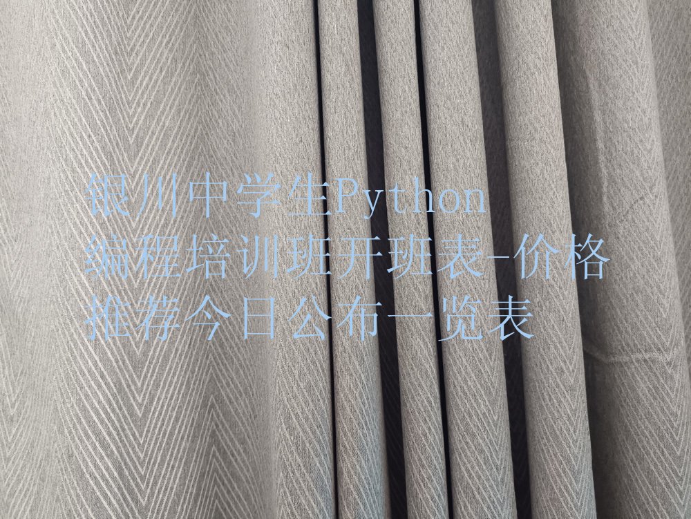 银川西夏区文昌路中学生Python编程培训学校