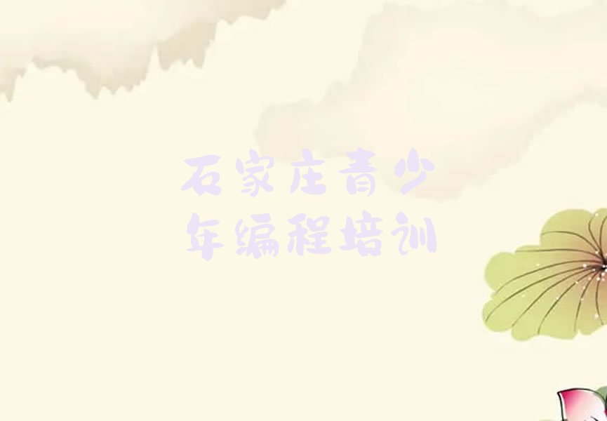 石家庄藁城区岗上镇青少年编程培训学校