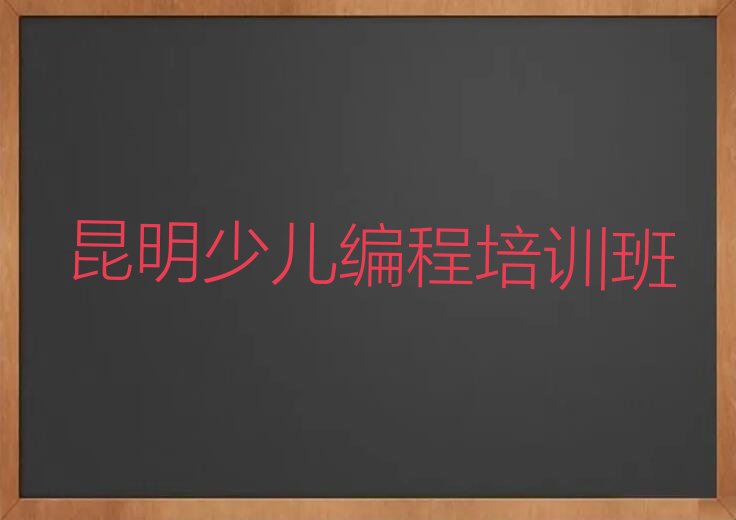 昆明少儿编程培训班