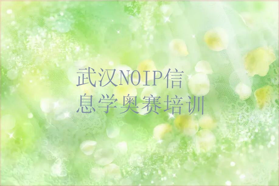 十大武汉市学NOIP信息学奥赛短期培训班排行榜