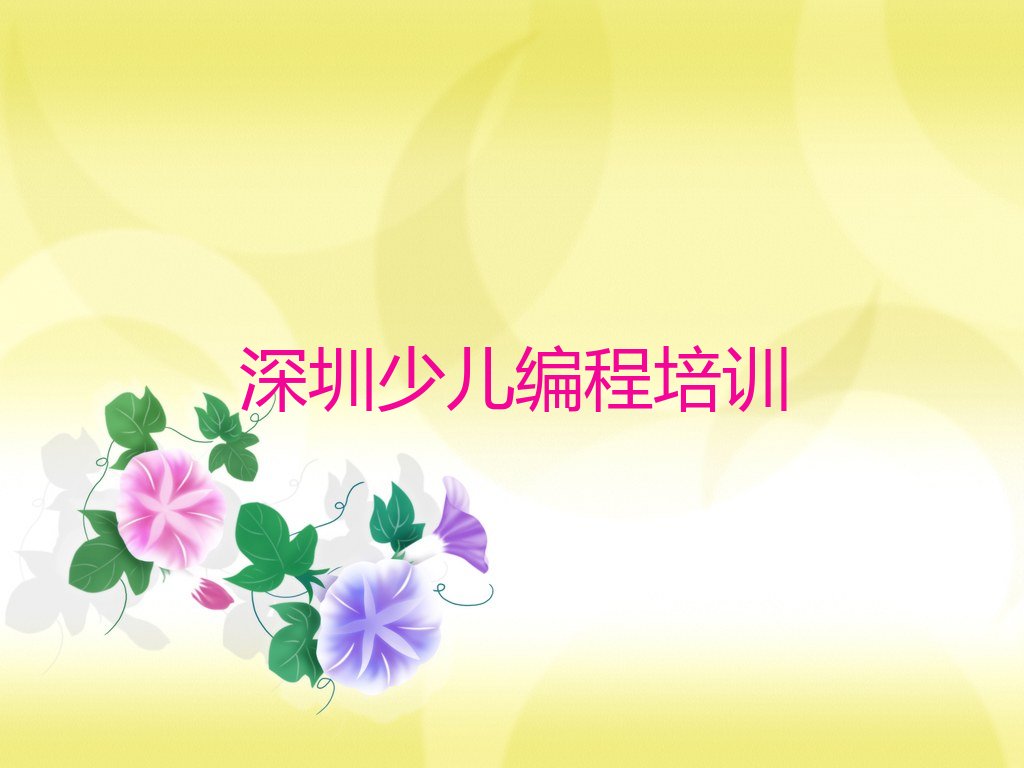 十大深圳童程童美少儿NOIP编程竞赛培训班课程开班时间表推荐今日公布一览表排行榜