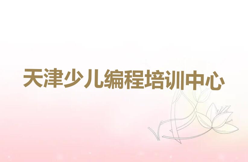天津少儿编程培训中心