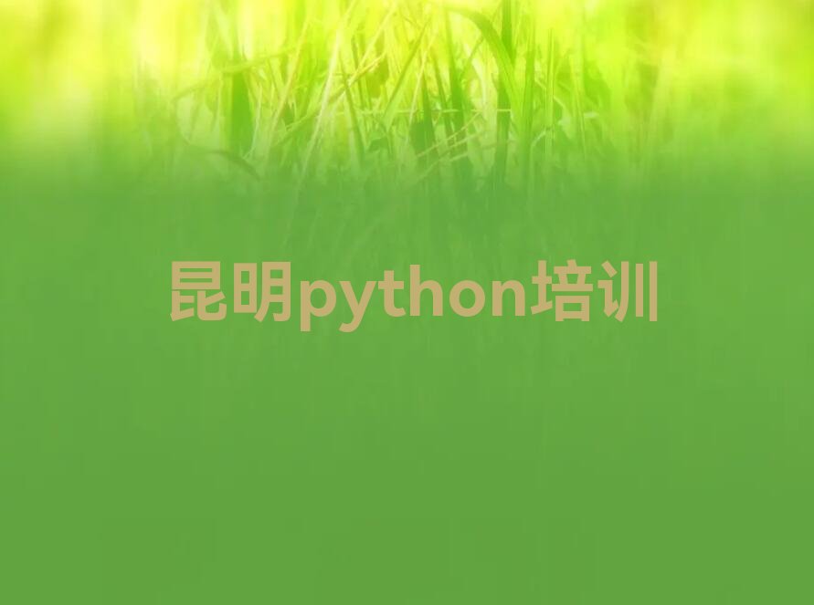 十大昆明盘龙区学python培训班排行榜