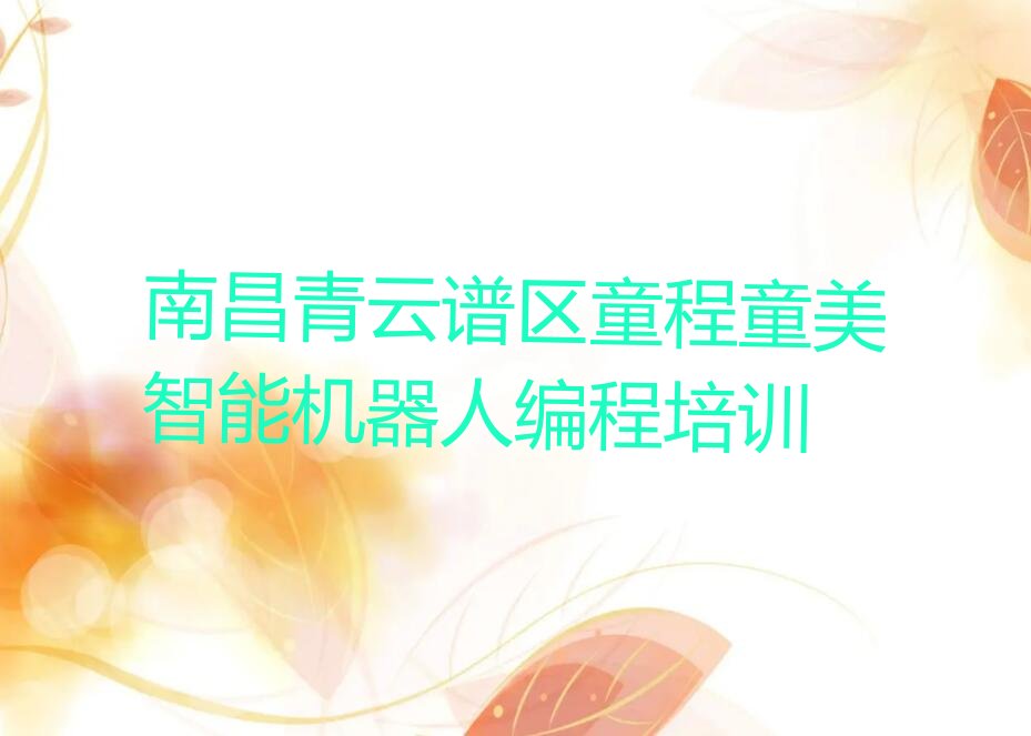 南昌少儿编程培训中心