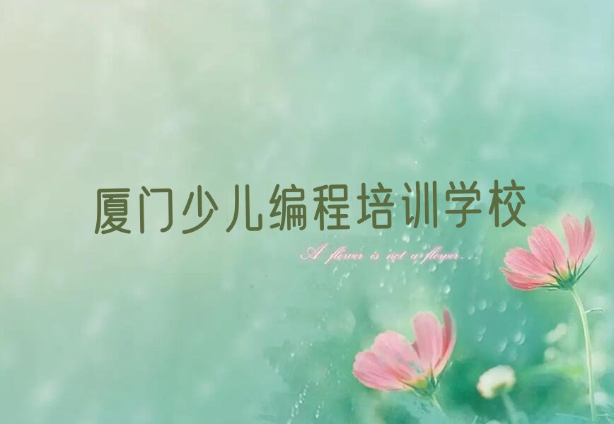 厦门少儿编程培训学校