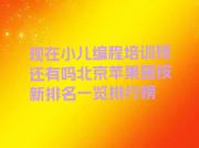 现在小儿编程培训班还有吗北京苹果园按新排名一览排行榜