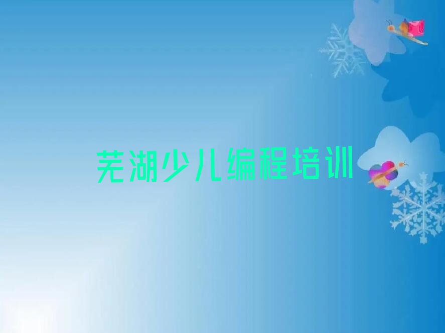 芜湖少儿编程培训