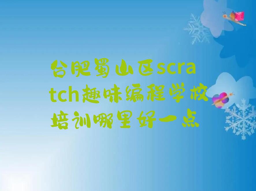 合肥少儿编程培训学校