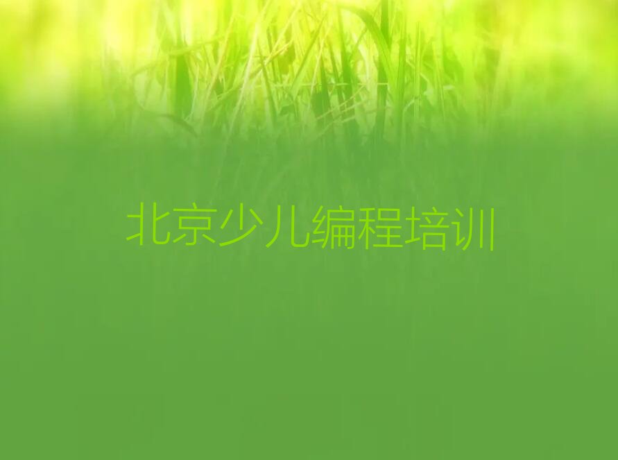 北京石景山区八宝山街道少儿编程Python培训学校