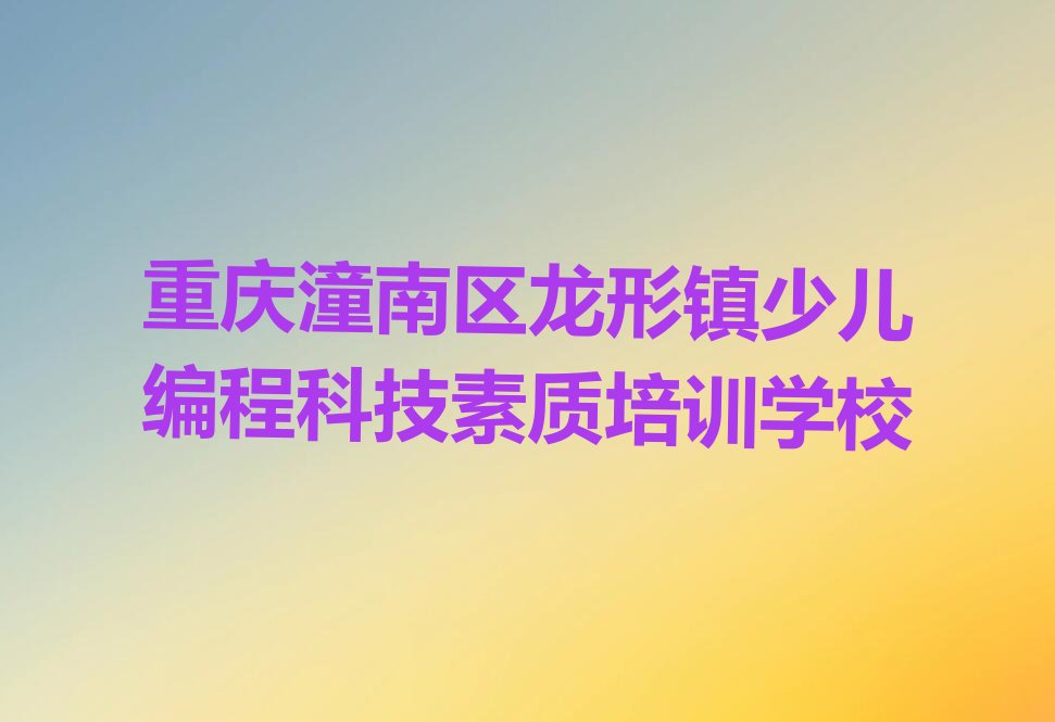 少儿编程科技素质