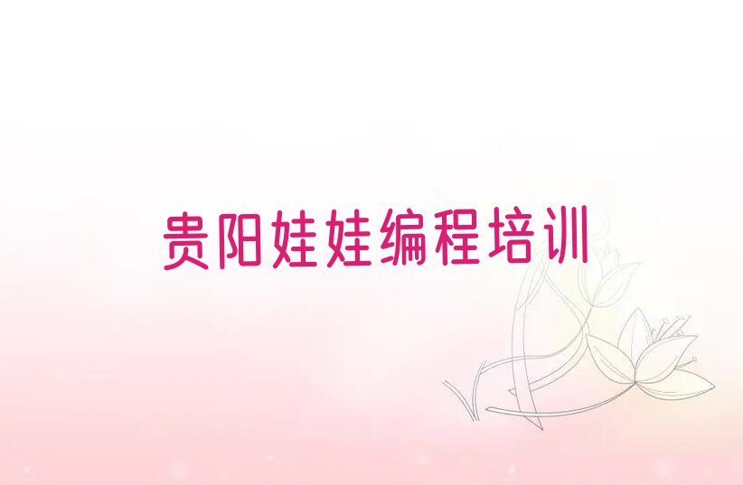贵阳白云区都新社区服务中心娃娃编程培训学校