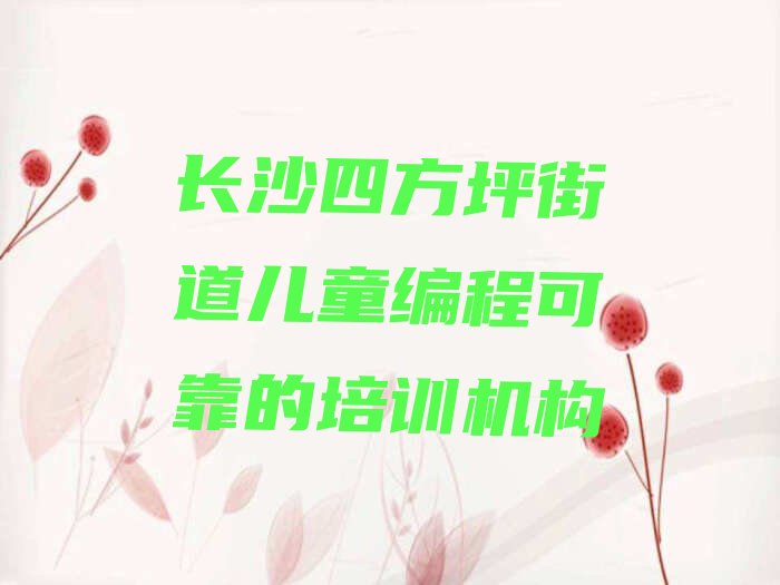 十大长沙四方坪街道儿童编程可靠的培训机构排行榜