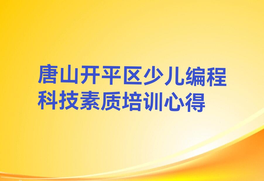 少儿编程科技素质