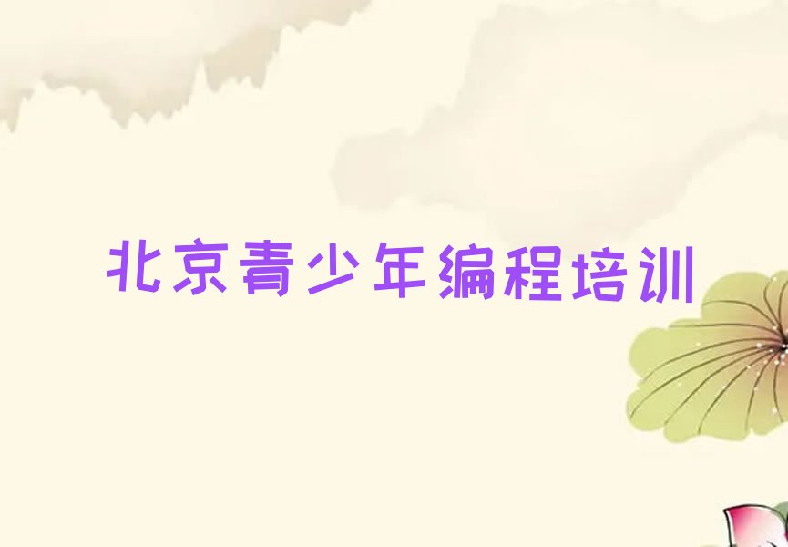 北京少儿编程培训中心
