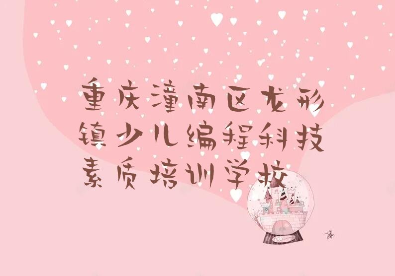 重庆潼南区龙形镇少儿编程科技素质培训学校