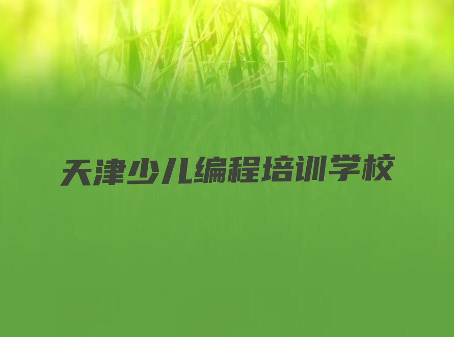 天津少儿编程培训学校