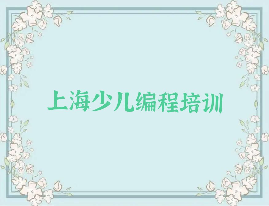 上海黄浦区少儿编程培训