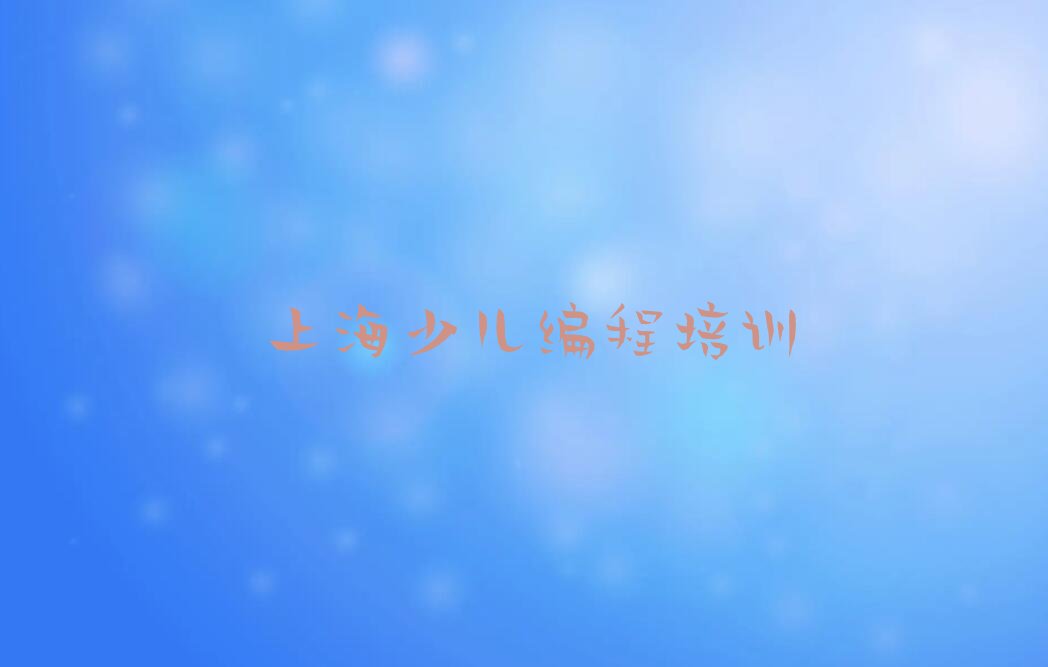 上海金山区少儿AI机器人编程培训学校